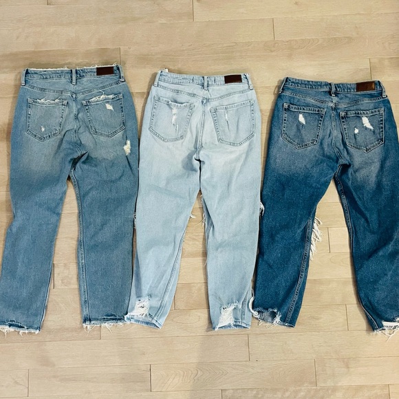 Hollister Distressed Mom Jeans size 3/26 Short Bundle - Picture 2 of 8